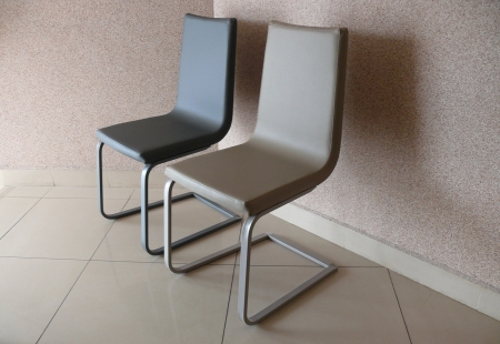 Стілець Schwinger, tortora, екошкіра grigio creta