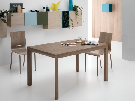 Стіл розкладний FLY, 110 + 50, меламін Rovere Grigio 85