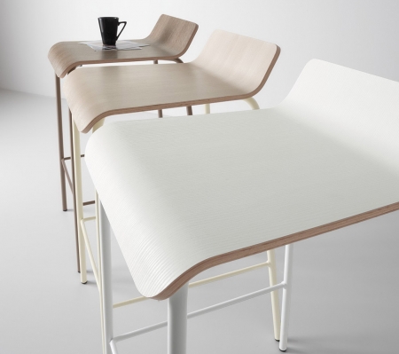 Стілець барний STORM, Rovere Grigio 85