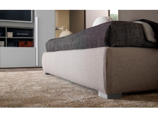 Ліжко Moon 180x200, тканина smart grigio chiaro 304, з підйомним механізмом