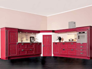 Кухня кутова 2585x2100, Imperial 170 GLAMOUR, лакований ясен