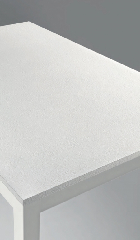 Стіл розкладний Zen Plus 140 + 40, bianco, ламінат bianco pietra