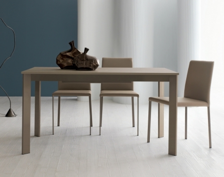 Стіл розкладний Zen Plus 140 + 40, creta, rovere grigio